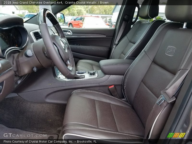  2018 Grand Cherokee Overland 4x4 Brown Interior