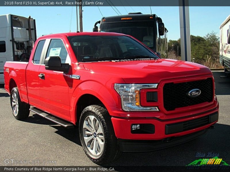 Race Red / Earth Gray 2018 Ford F150 XL SuperCab 4x4