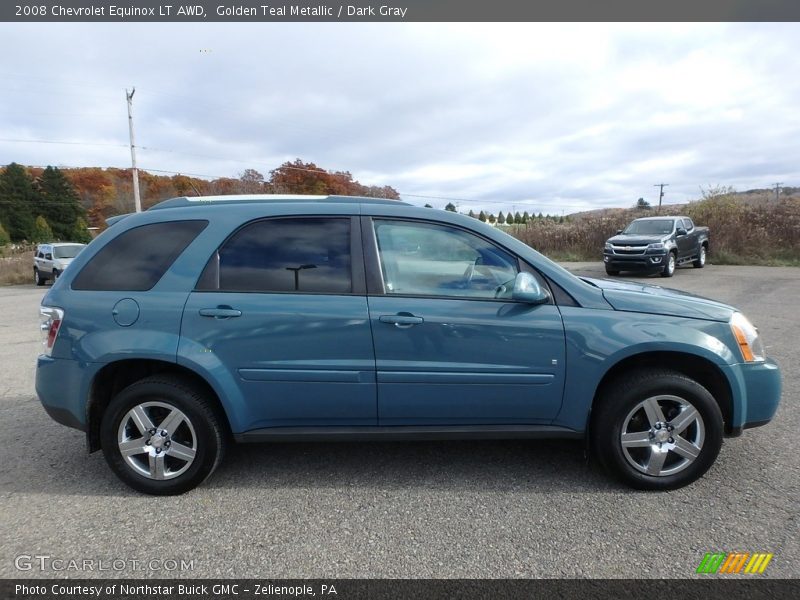 Golden Teal Metallic / Dark Gray 2008 Chevrolet Equinox LT AWD