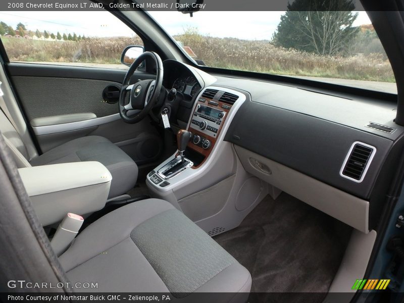 Golden Teal Metallic / Dark Gray 2008 Chevrolet Equinox LT AWD