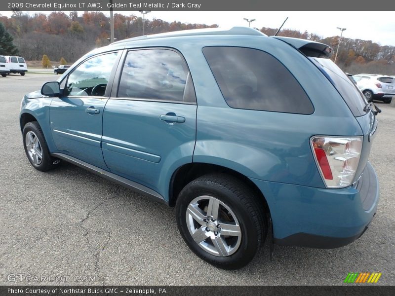 Golden Teal Metallic / Dark Gray 2008 Chevrolet Equinox LT AWD