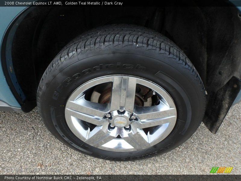 Golden Teal Metallic / Dark Gray 2008 Chevrolet Equinox LT AWD