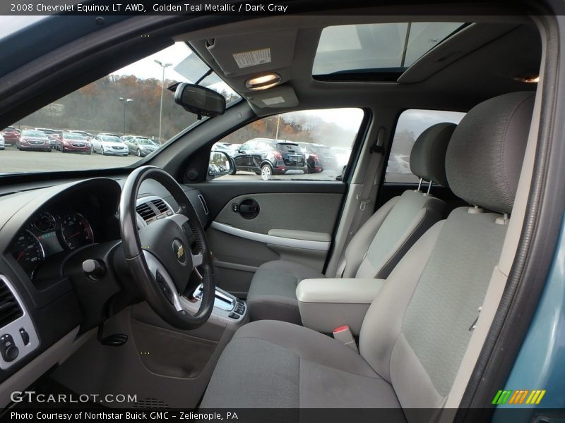 Golden Teal Metallic / Dark Gray 2008 Chevrolet Equinox LT AWD