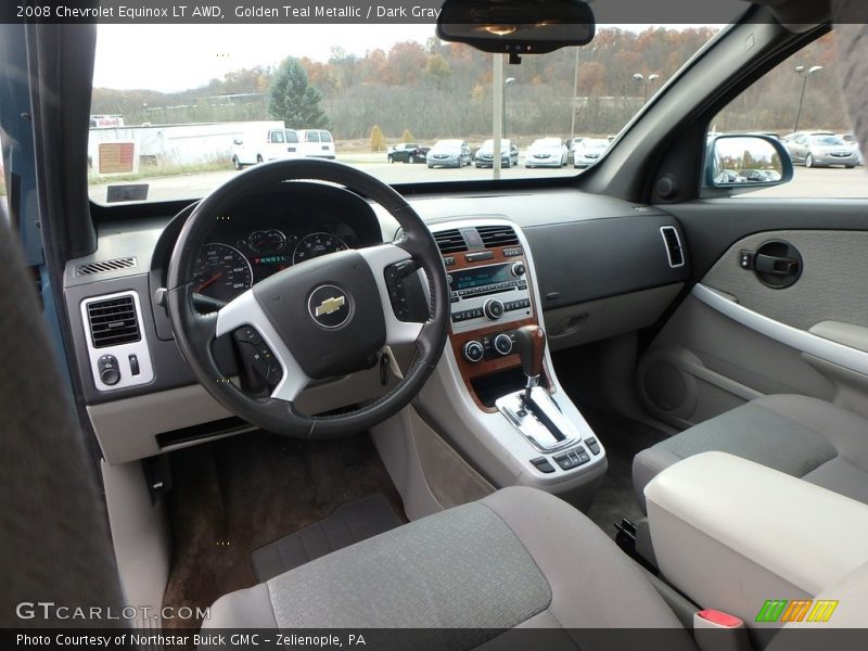 Golden Teal Metallic / Dark Gray 2008 Chevrolet Equinox LT AWD