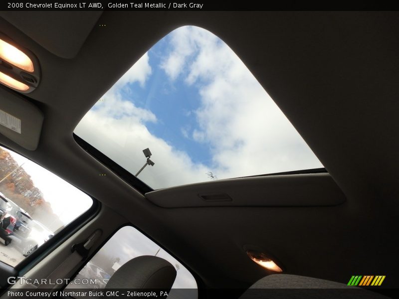Golden Teal Metallic / Dark Gray 2008 Chevrolet Equinox LT AWD