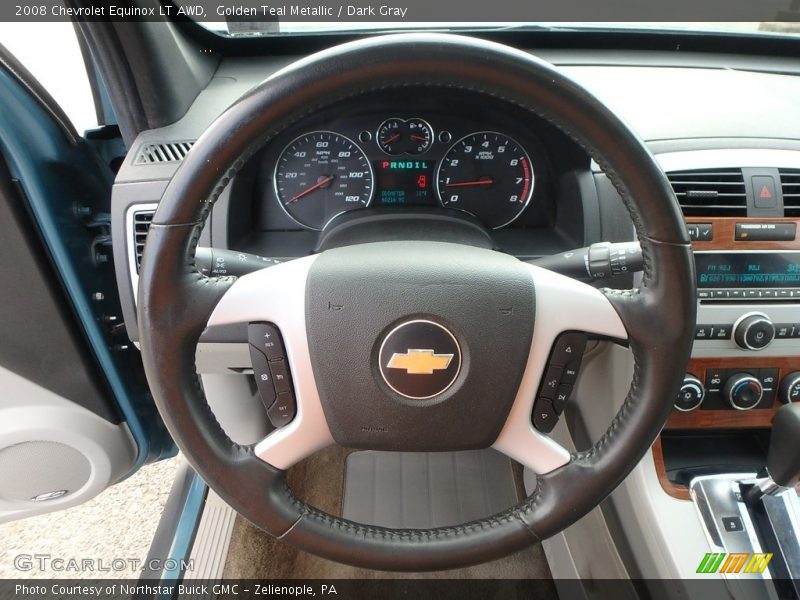 Golden Teal Metallic / Dark Gray 2008 Chevrolet Equinox LT AWD