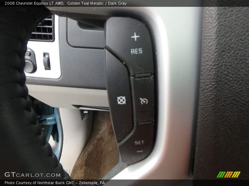 Golden Teal Metallic / Dark Gray 2008 Chevrolet Equinox LT AWD