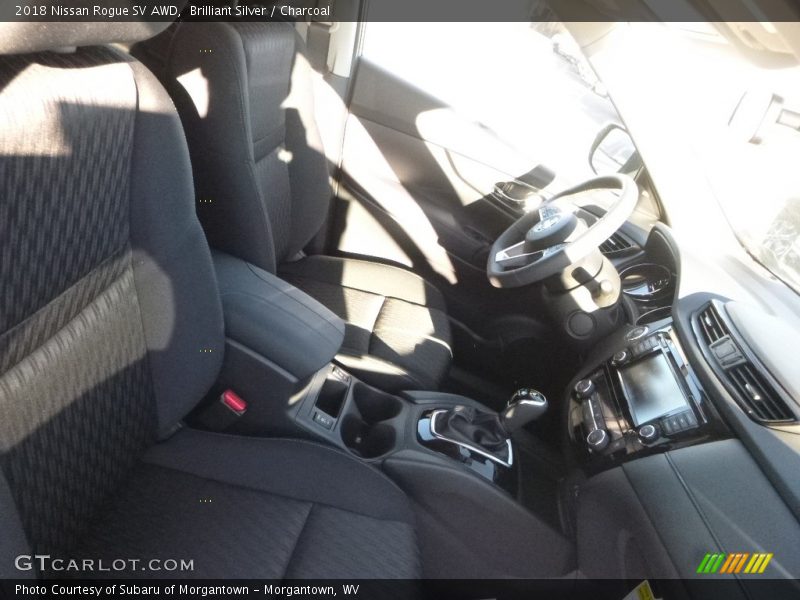 Brilliant Silver / Charcoal 2018 Nissan Rogue SV AWD