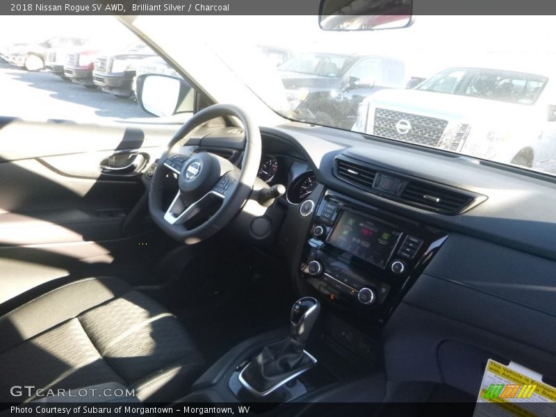 Brilliant Silver / Charcoal 2018 Nissan Rogue SV AWD