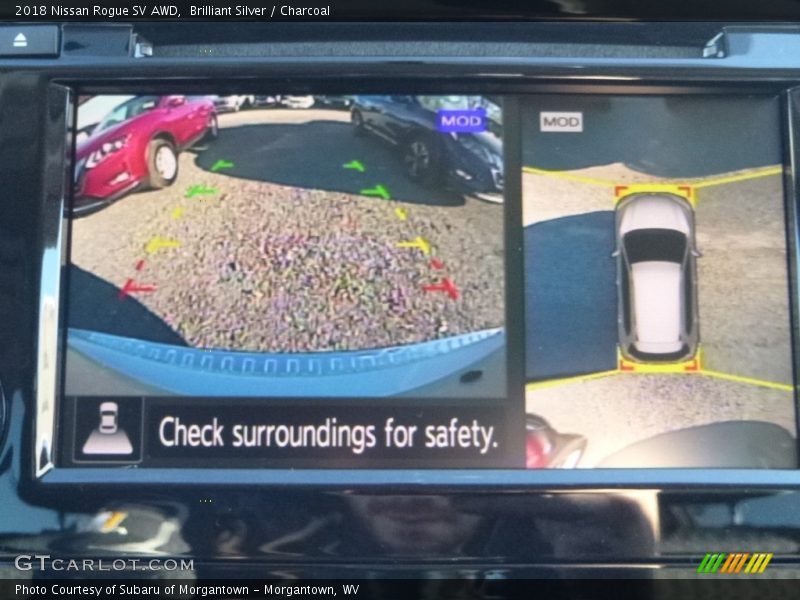 Brilliant Silver / Charcoal 2018 Nissan Rogue SV AWD