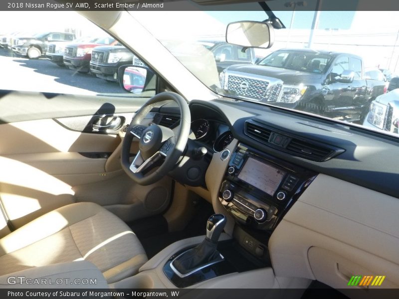 Front Seat of 2018 Rogue SV AWD