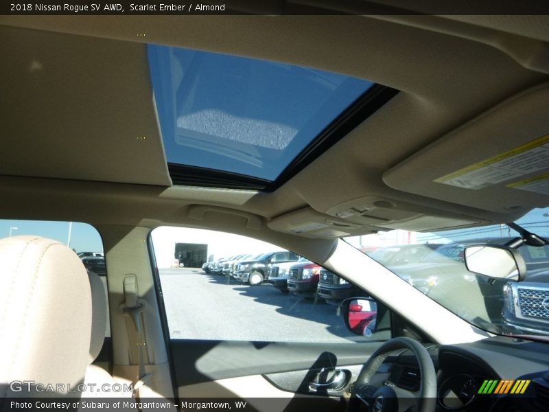 Scarlet Ember / Almond 2018 Nissan Rogue SV AWD