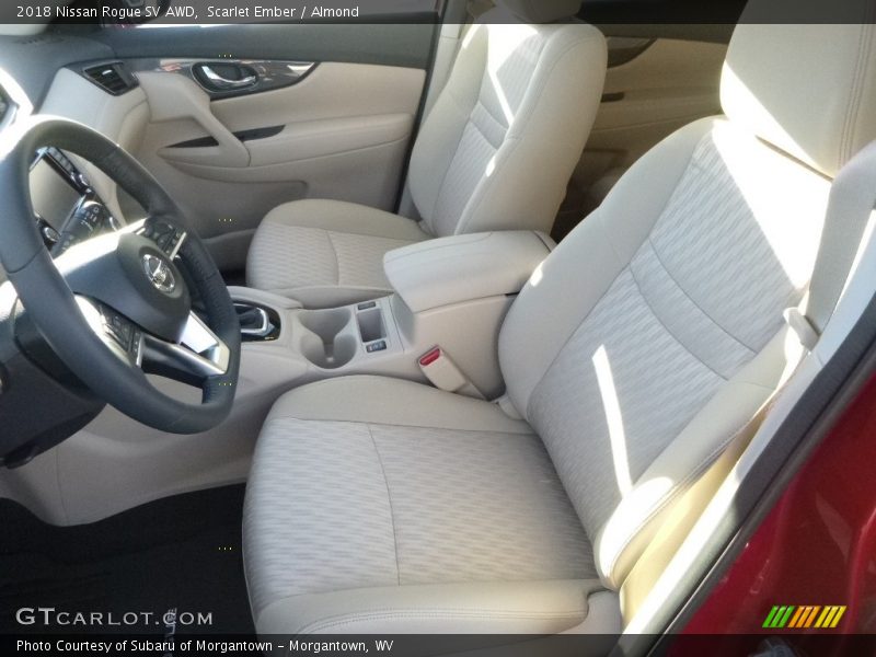 Front Seat of 2018 Rogue SV AWD