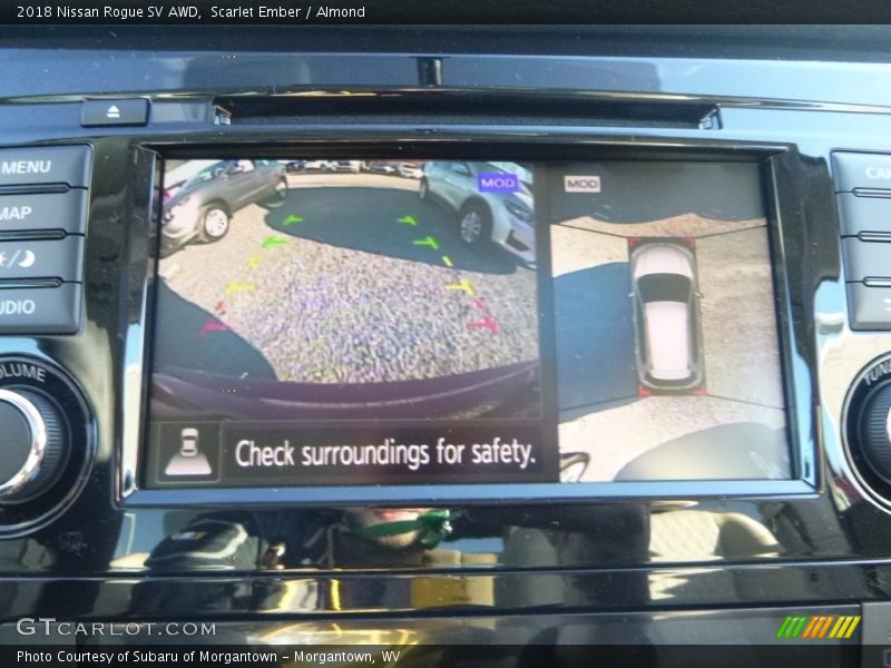 Scarlet Ember / Almond 2018 Nissan Rogue SV AWD