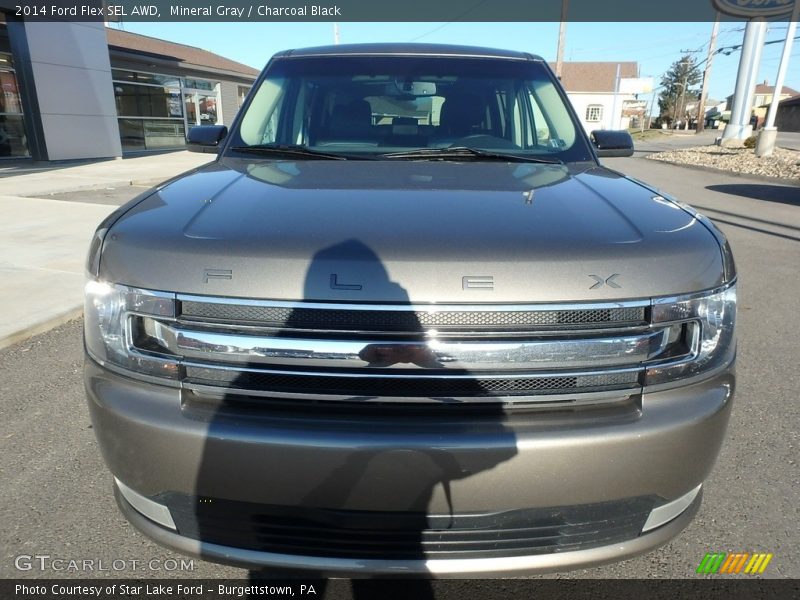 Mineral Gray / Charcoal Black 2014 Ford Flex SEL AWD