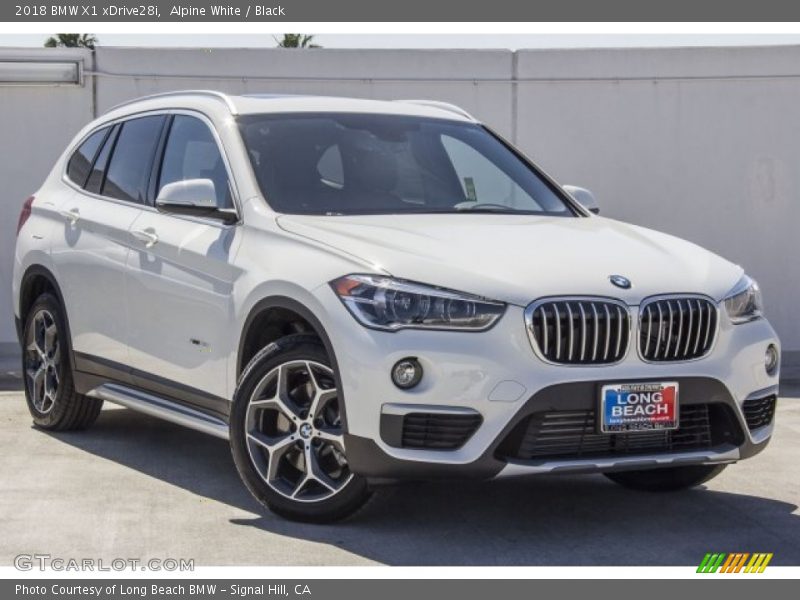 Alpine White / Black 2018 BMW X1 xDrive28i