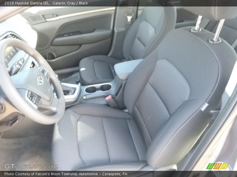 Galactic Gray / Black 2018 Hyundai Elantra SEL