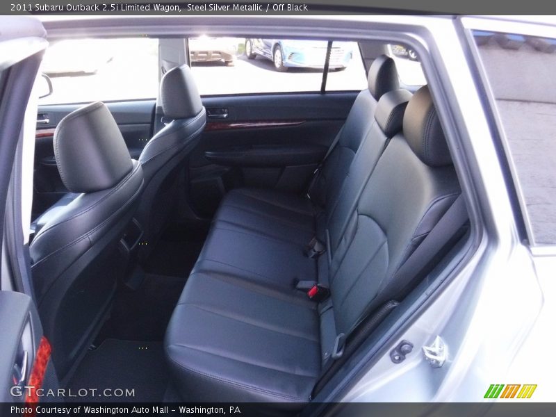 Steel Silver Metallic / Off Black 2011 Subaru Outback 2.5i Limited Wagon