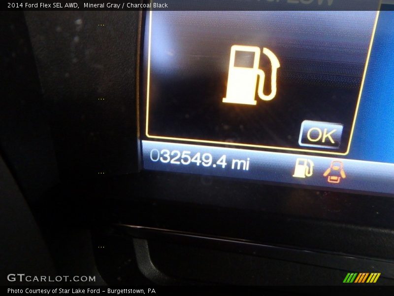 Mineral Gray / Charcoal Black 2014 Ford Flex SEL AWD