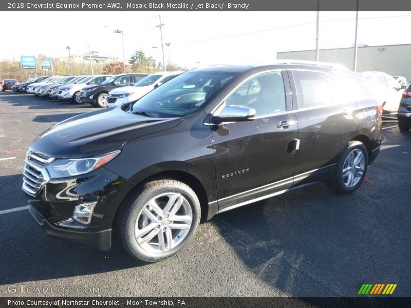Mosaic Black Metallic / Jet Black/­Brandy 2018 Chevrolet Equinox Premier AWD