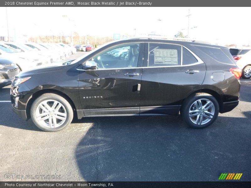 Mosaic Black Metallic / Jet Black/­Brandy 2018 Chevrolet Equinox Premier AWD