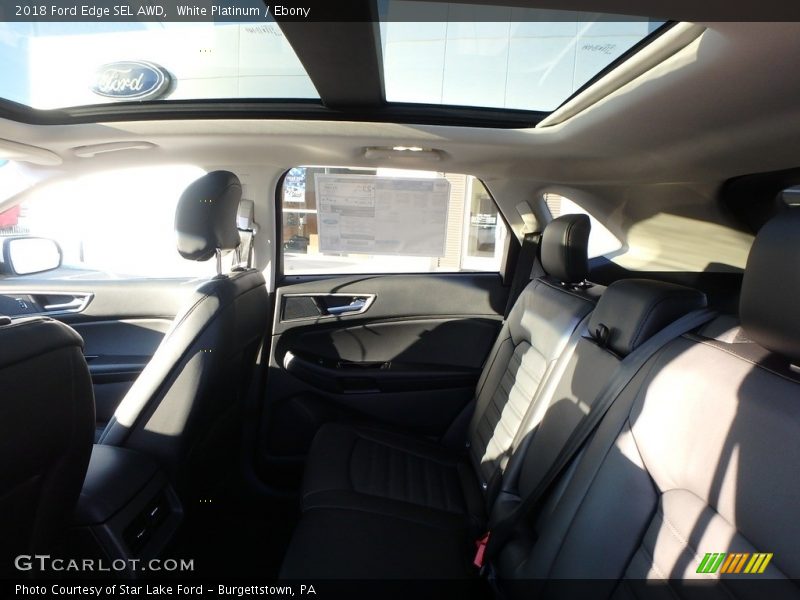 White Platinum / Ebony 2018 Ford Edge SEL AWD