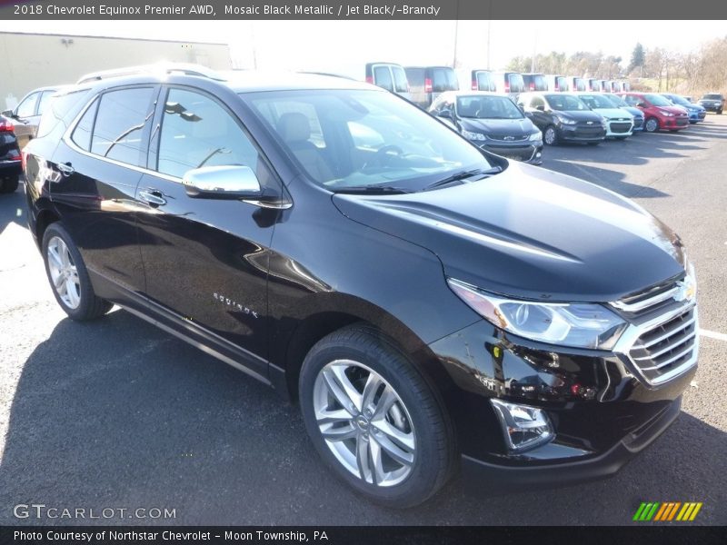 Mosaic Black Metallic / Jet Black/­Brandy 2018 Chevrolet Equinox Premier AWD