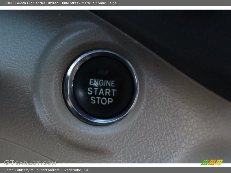 Blue Streak Metallic / Sand Beige 2008 Toyota Highlander Limited