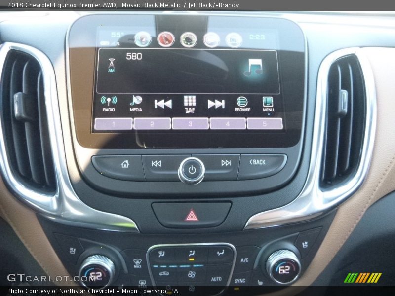 Mosaic Black Metallic / Jet Black/­Brandy 2018 Chevrolet Equinox Premier AWD