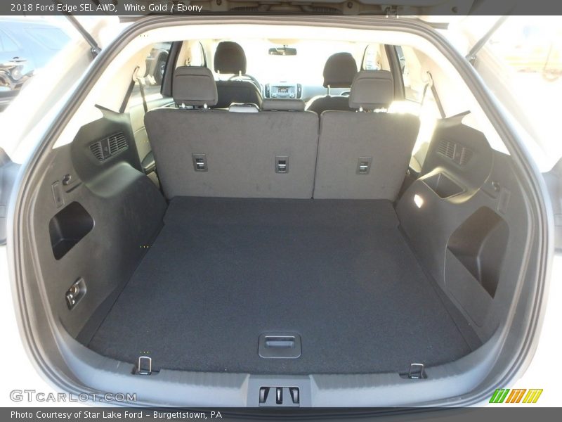 White Gold / Ebony 2018 Ford Edge SEL AWD
