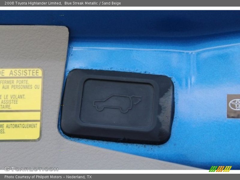 Blue Streak Metallic / Sand Beige 2008 Toyota Highlander Limited