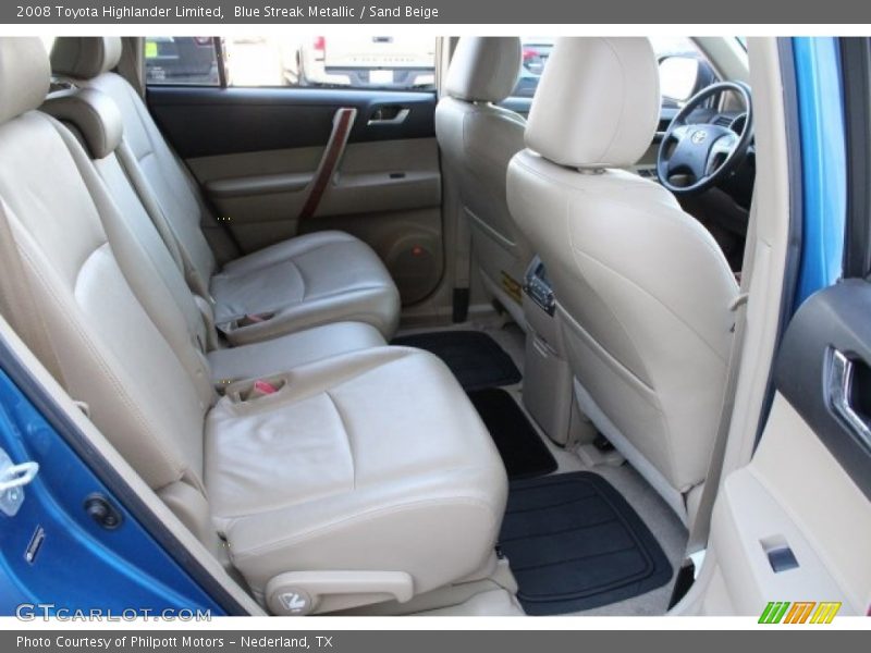 Blue Streak Metallic / Sand Beige 2008 Toyota Highlander Limited