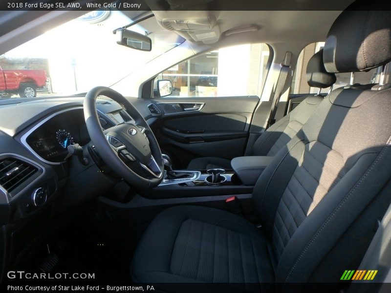 White Gold / Ebony 2018 Ford Edge SEL AWD