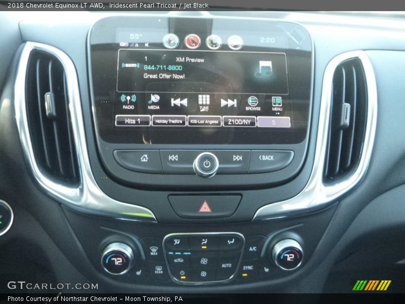 Iridescent Pearl Tricoat / Jet Black 2018 Chevrolet Equinox LT AWD