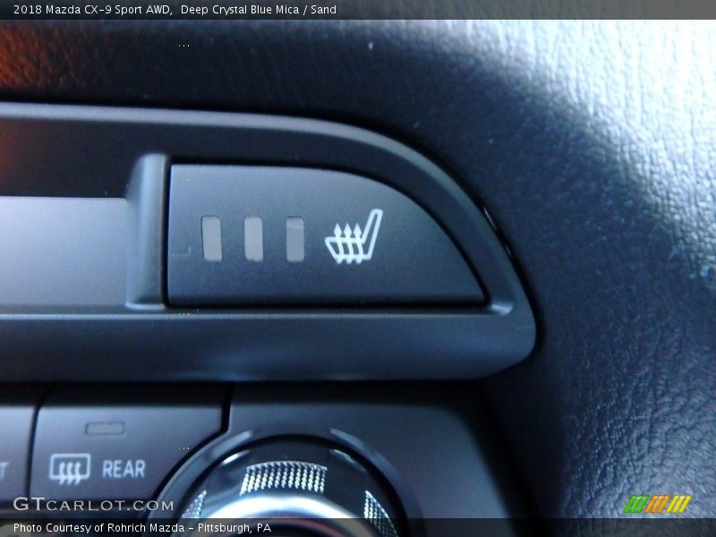 Deep Crystal Blue Mica / Sand 2018 Mazda CX-9 Sport AWD