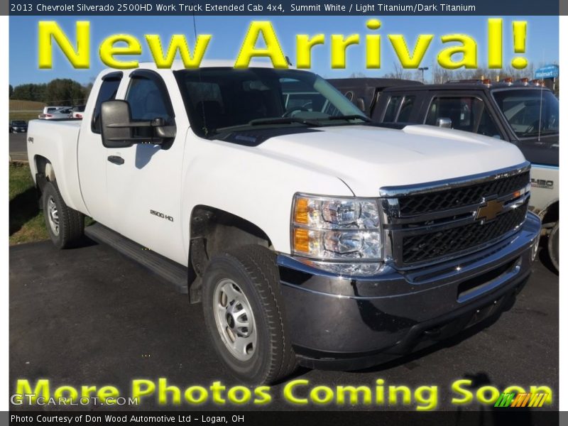 Summit White / Light Titanium/Dark Titanium 2013 Chevrolet Silverado 2500HD Work Truck Extended Cab 4x4