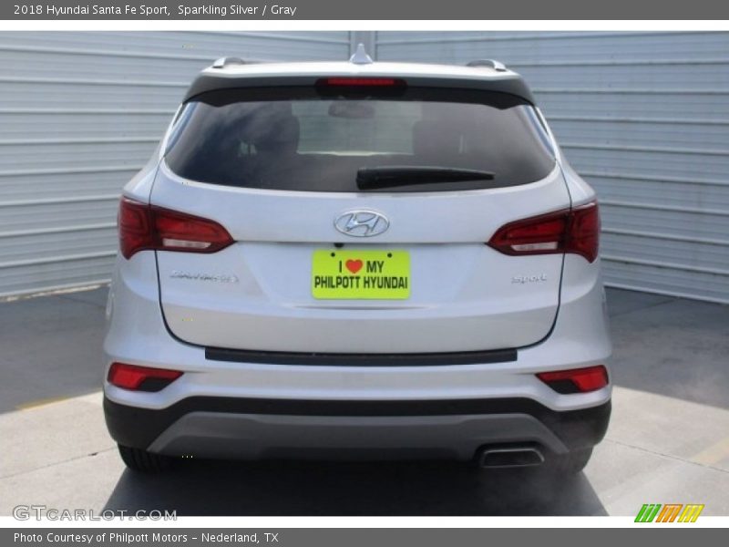 Sparkling Silver / Gray 2018 Hyundai Santa Fe Sport