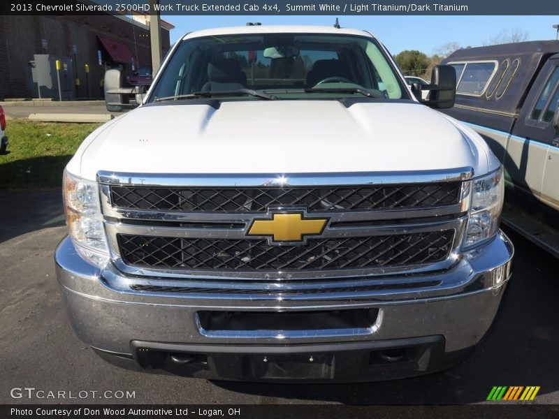 Summit White / Light Titanium/Dark Titanium 2013 Chevrolet Silverado 2500HD Work Truck Extended Cab 4x4