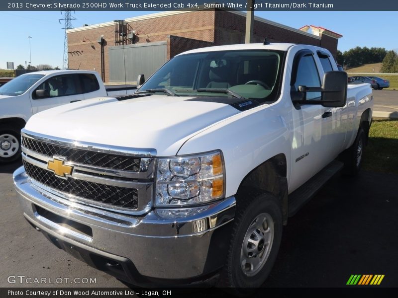 Summit White / Light Titanium/Dark Titanium 2013 Chevrolet Silverado 2500HD Work Truck Extended Cab 4x4