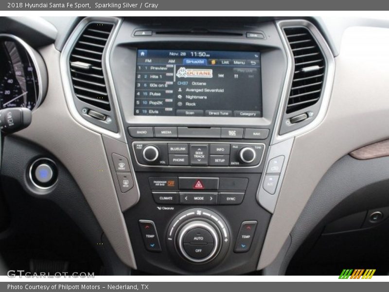 Sparkling Silver / Gray 2018 Hyundai Santa Fe Sport