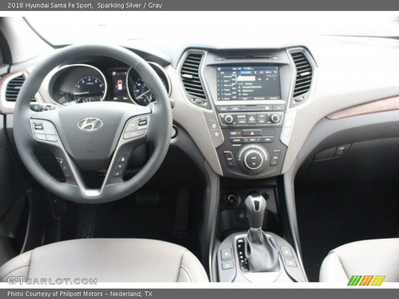 Sparkling Silver / Gray 2018 Hyundai Santa Fe Sport