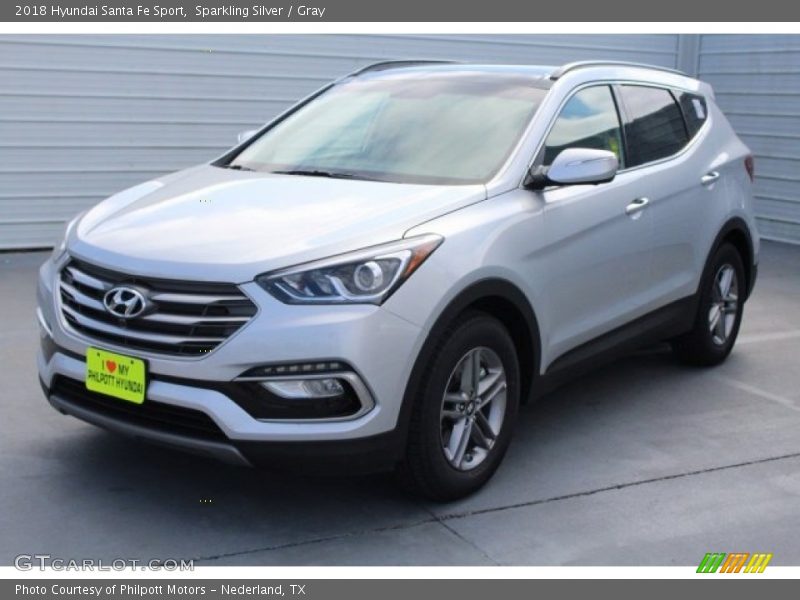 Sparkling Silver / Gray 2018 Hyundai Santa Fe Sport