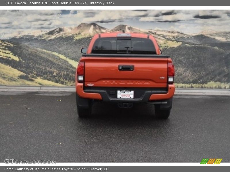 Inferno / Black 2018 Toyota Tacoma TRD Sport Double Cab 4x4