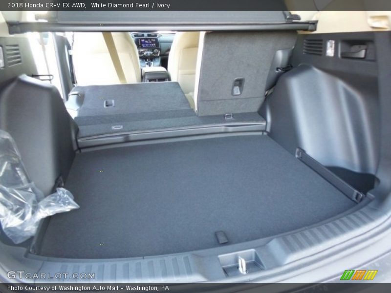 White Diamond Pearl / Ivory 2018 Honda CR-V EX AWD