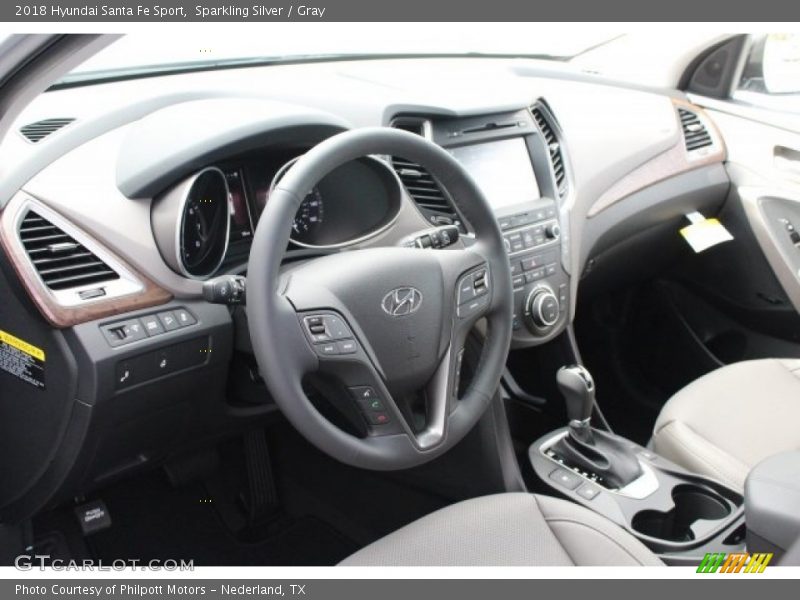 Sparkling Silver / Gray 2018 Hyundai Santa Fe Sport