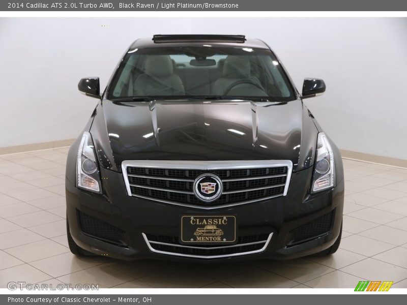 Black Raven / Light Platinum/Brownstone 2014 Cadillac ATS 2.0L Turbo AWD