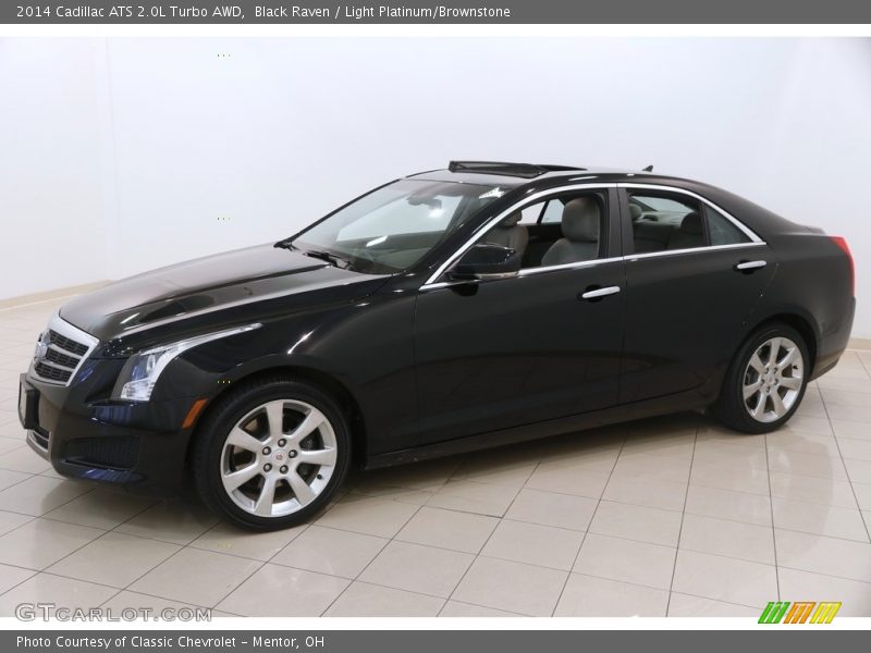 Black Raven / Light Platinum/Brownstone 2014 Cadillac ATS 2.0L Turbo AWD