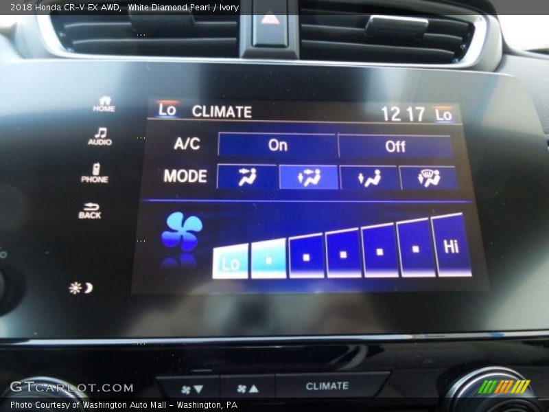 White Diamond Pearl / Ivory 2018 Honda CR-V EX AWD