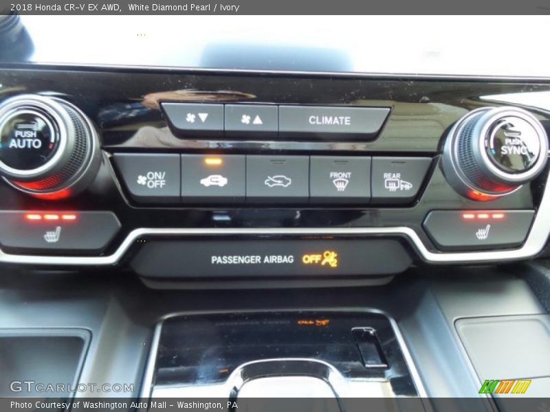 White Diamond Pearl / Ivory 2018 Honda CR-V EX AWD