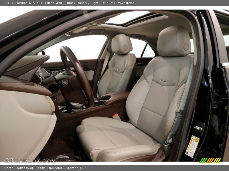 Black Raven / Light Platinum/Brownstone 2014 Cadillac ATS 2.0L Turbo AWD